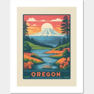 Oregon Vintage Design Posters and Art